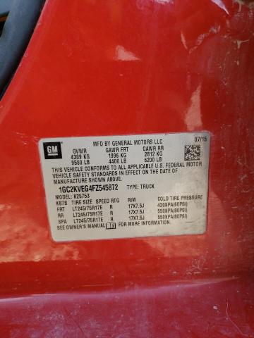 Photo 10 from auction – 2015 CHEVROLET SILVERADO with VIN 1GC2KVEG4FZ545872