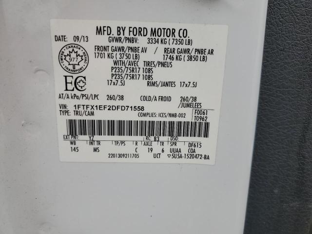 Photo 10 from auction – 2013 FORD F150 SUPER with VIN 1FTFX1EF2DFD71558
