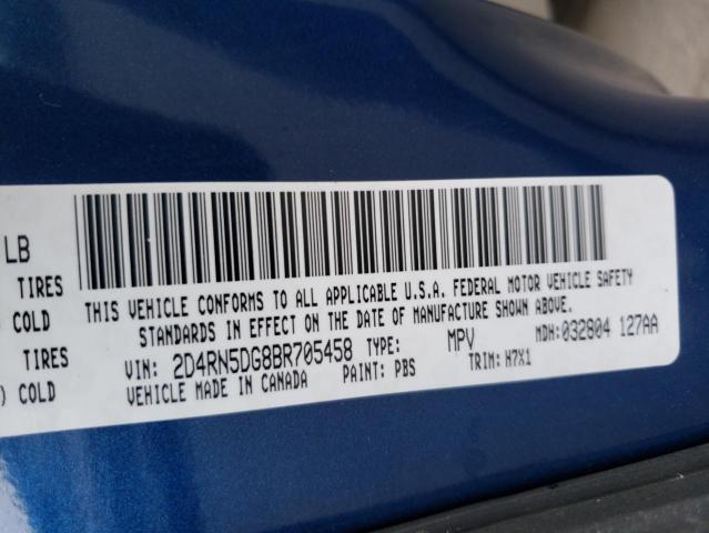 Photo 10 from auction – 2011 DODGE GRAND CARA with VIN 2D4RN5DG8BR705458