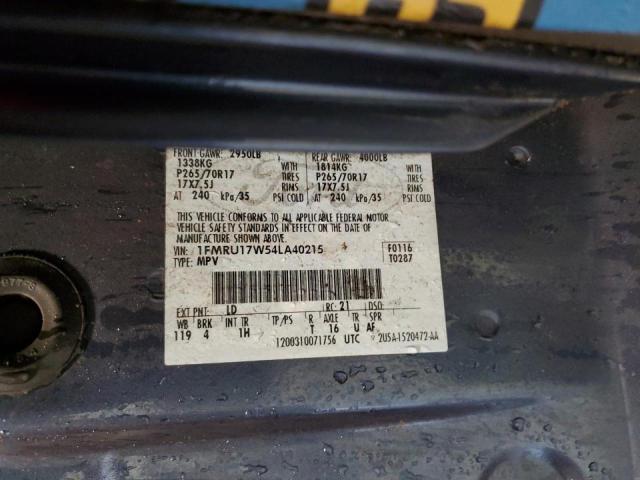 Photo 10 from auction – 2004 FORD EXPEDITION with VIN 1FMRU17W54LA40215