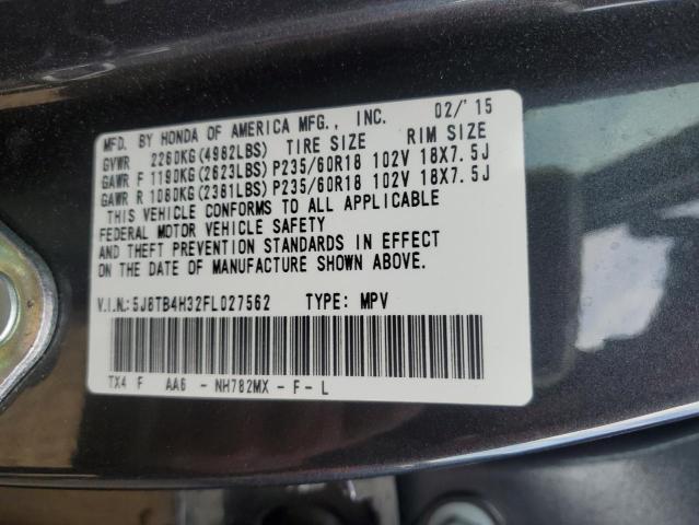 Photo 10 from auction – 2015 ACURA RDX with VIN 5J8TB4H32FL027562