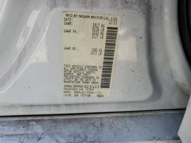 Photo 10 from auction – 2016 NISSAN ALTIMA 2.5 with VIN 1N4AL3AP0GN323122