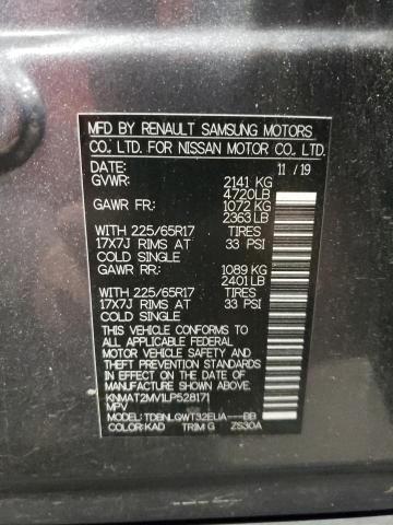 Photo 10 from auction – 2020 NISSAN ROGUE S with VIN KNMAT2MV1LP528171