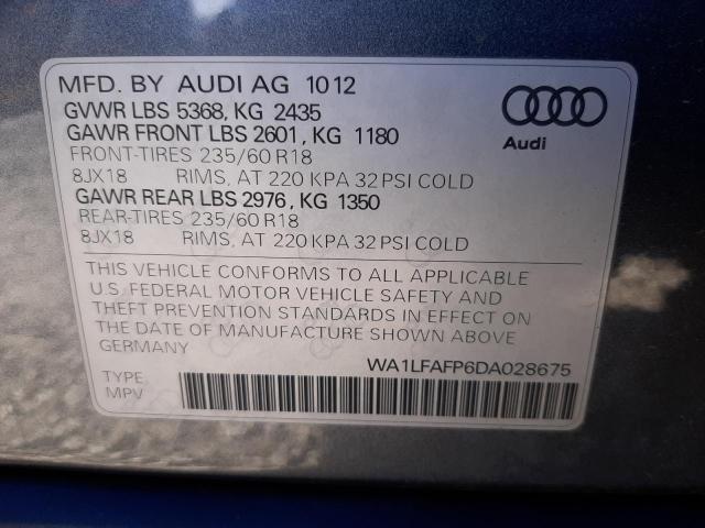 Photo 10 from auction – 2013 AUDI Q5 PREMIUM with VIN WA1LFAFP6DA028675