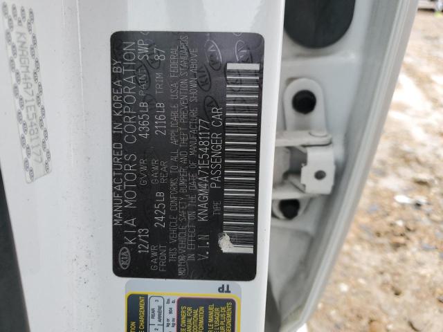 Photo 10 from auction – 2014 KIA OPTIMA LX with VIN KNAGM4A71E5481177