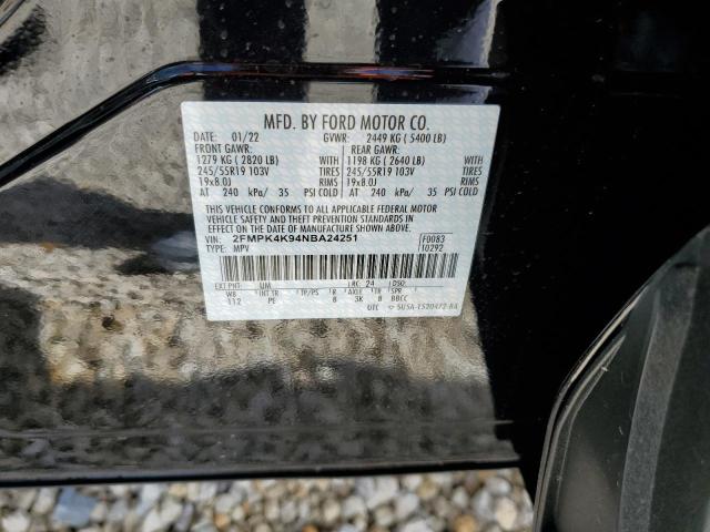 Photo 10 from auction – 2022 FORD EDGE TITAN with VIN 2FMPK4K94NBA24251