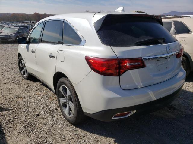 Photo 3 from auction – 2016 ACURA MDX with VIN 5FRYD3H21GB016202