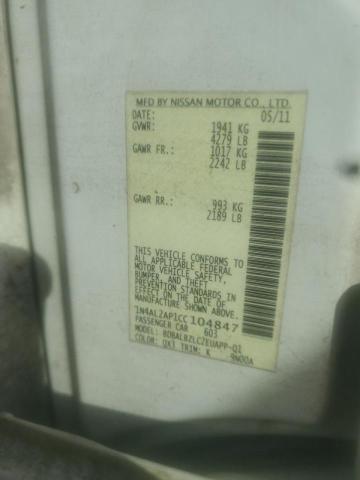 Photo 10 from auction – 2012 NISSAN ALTIMA BAS with VIN 1N4AL2AP1CC104847