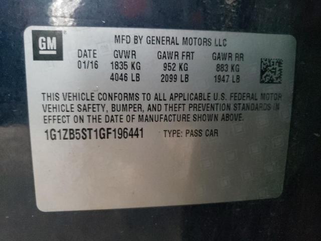 Photo 10 from auction – 2016 CHEVROLET MALIBU LS with VIN 1G1ZB5ST1GF196441