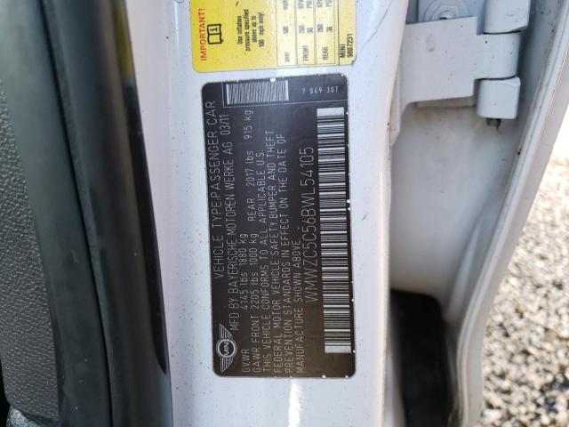 Foto 10 de la subasta – 2011 MINI COOPER S C con VIN WMWZC5C56BWL54105