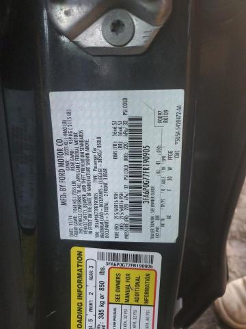 Photo 10 from auction – 2015 FORD FUSION S with VIN 3FA6P0G77FR190905