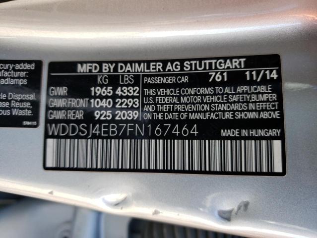 Photo 10 from auction – 2015 MERCEDES-BENZ CLA 250 with VIN WDDSJ4EB7FN167464