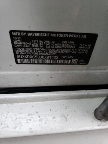 Photo 10 from auction – 2018 BMW X5 XDRIVE3 with VIN 5UXKR0C53J0X91422