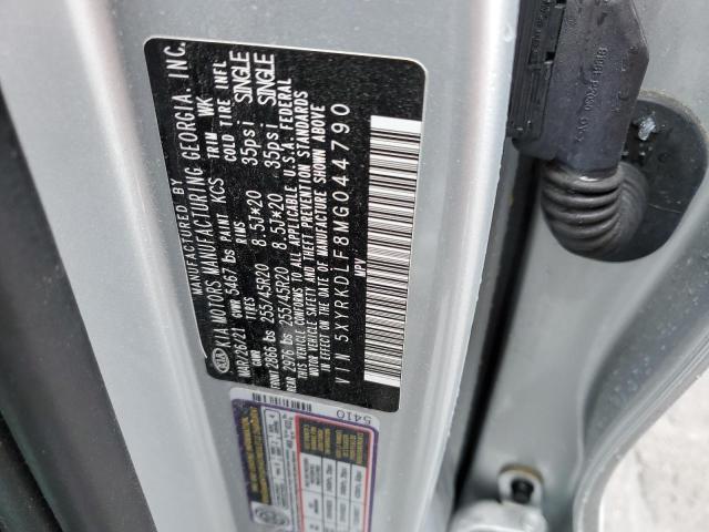 Photo 10 from auction – 2021 KIA SORENTO SX with VIN 5XYRKDLF8MG044790