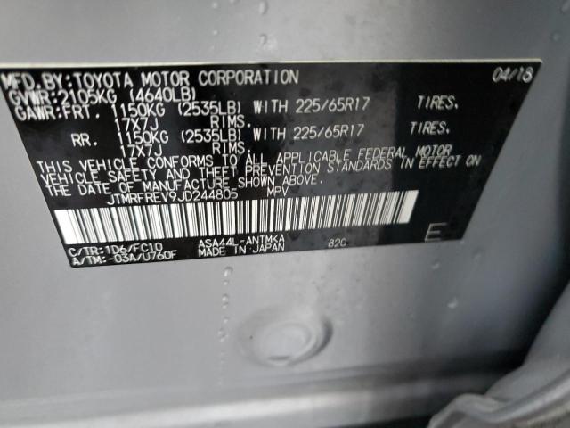 Photo 10 from auction – 2018 TOYOTA RAV4 ADVEN with VIN JTMRFREV9JD244805