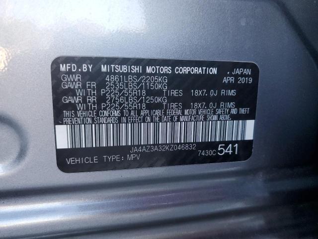 Photo 10 from auction – 2019 MITSUBISHI OUTLANDER with VIN JA4AZ3A32KZ046832