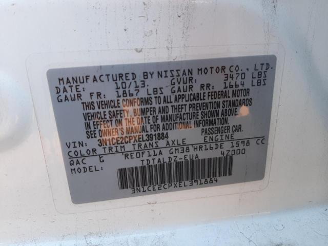 Photo 10 from auction – 2014 NISSAN VERSA NOTE with VIN 3N1CE2CPXEL391884