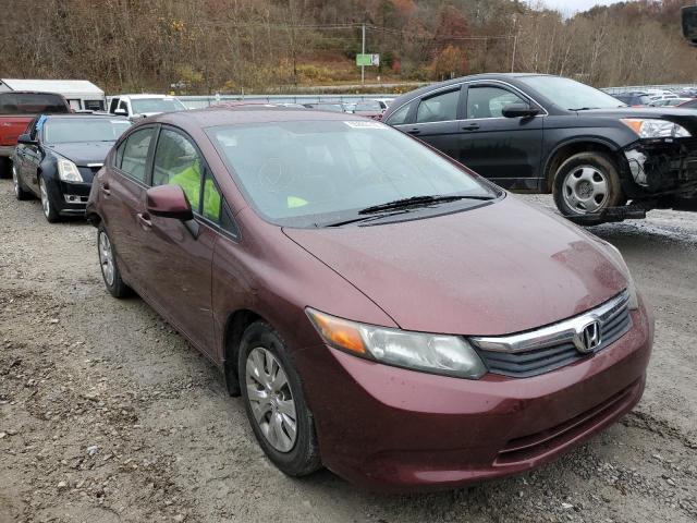 HONDA CIVIC LX 2012 with VIN 19XFB2F56CE032675 - Photo from auction
