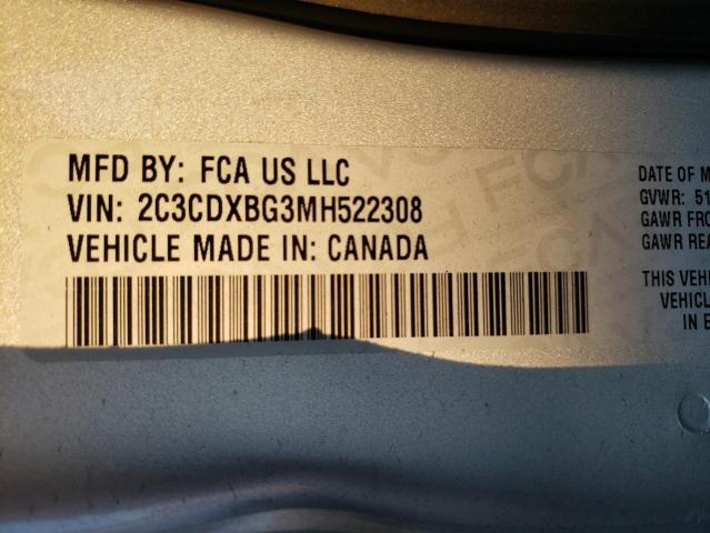 Photo 10 from auction – 2021 DODGE CHARGER SX with VIN 2C3CDXBG3MH522308