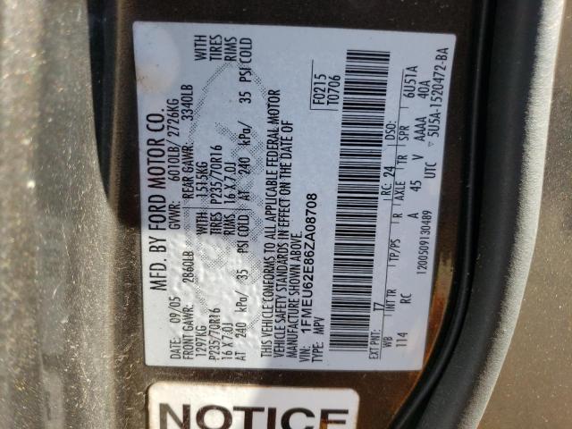 Photo 10 from auction – 2006 FORD EXPLORER X with VIN 1FMEU62E86ZA08708