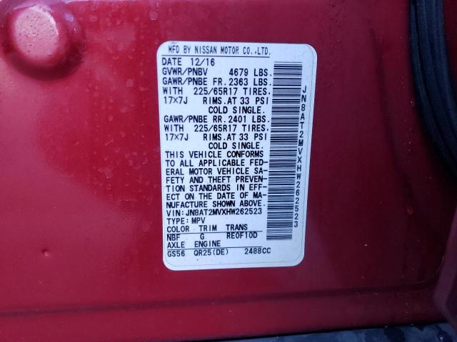 Photo 10 from auction – 2017 NISSAN ROGUE S with VIN JN8AT2MVXHW262523