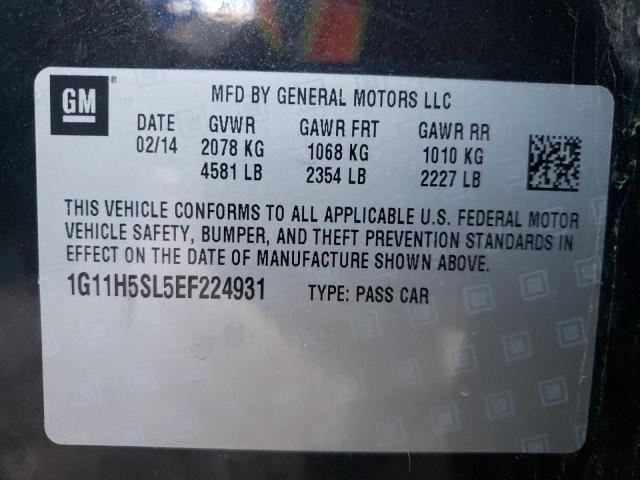 Photo 10 from auction – 2014 CHEVROLET MALIBU LTZ with VIN 1G11H5SL5EF224931