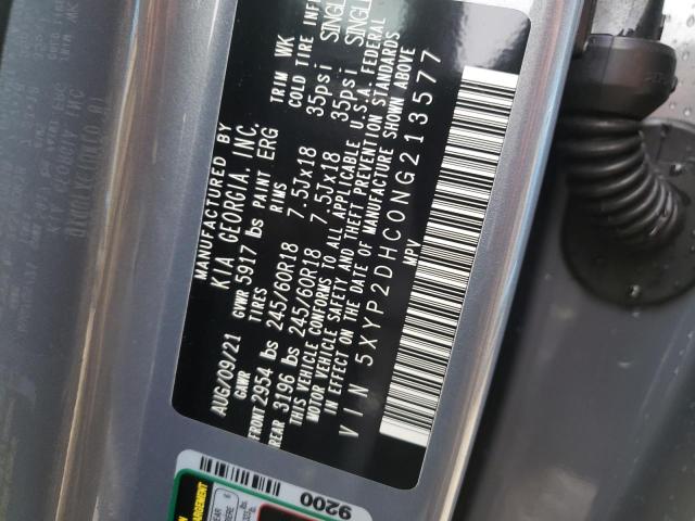 Photo 10 from auction – 2022 KIA TELLURIDE with VIN 5XYP2DHC0NG213577