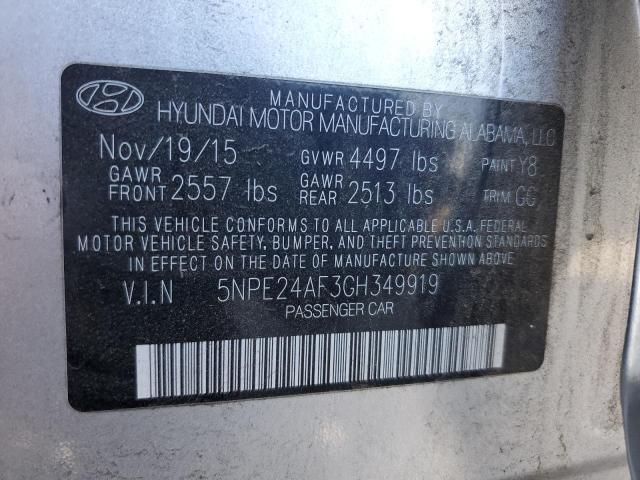 Photo 10 from auction – 2016 HYUNDAI SONATA SE with VIN 5NPE24AF3GH349919