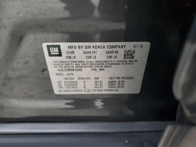Photo 10 from auction – 2016 BUICK ENCORE with VIN KL4CJCSB5GB750402