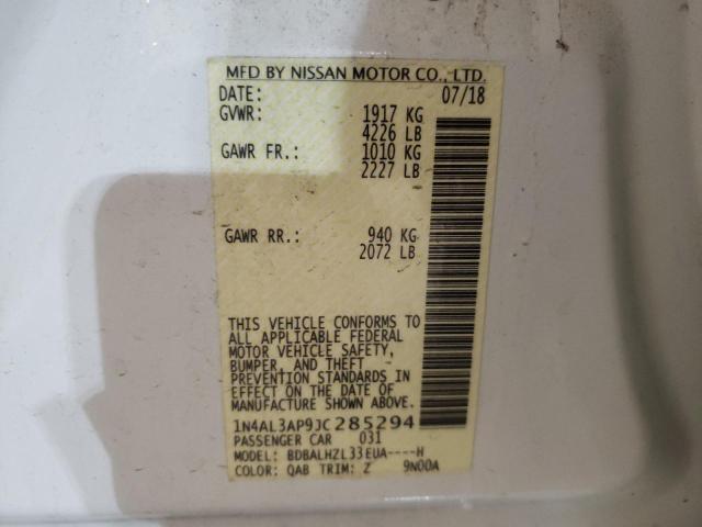 Photo 10 from auction – 2018 NISSAN ALTIMA 2.5 with VIN 1N4AL3AP9JC285294