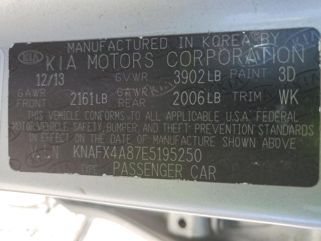 Photo 10 from auction – 2014 KIA FORTE EX with VIN KNAFX4A87E5195250