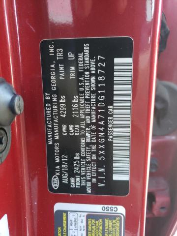Photo 10 from auction – 2013 KIA OPTIMA with VIN 5XXGN4A71DG118727