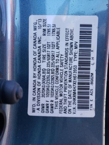 Photo 10 from auction – 2014 HONDA CR-V EXL with VIN 2HKRM4H7XEH613953