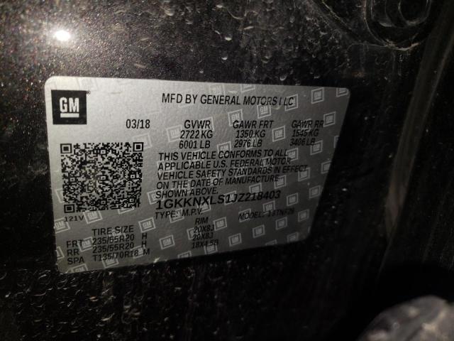 Photo 10 from auction – 2018 GMC ACADIA DEN with VIN 1GKKNXLS1JZ218403