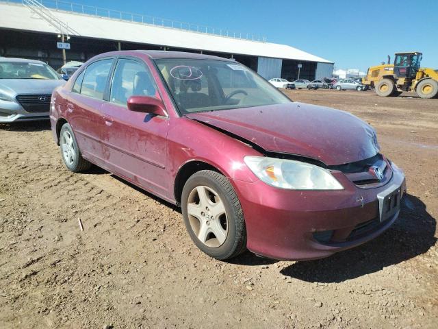 HONDA CIVIC EX 2004 with VIN 2HGES26744H549638 - Photo from auction