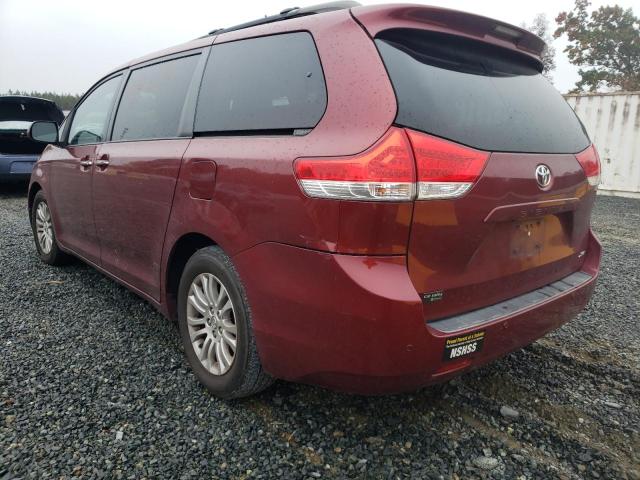 Photo 3 from auction – 2012 TOYOTA SIENNA XLE with VIN 5TDYK3DCXCS232724