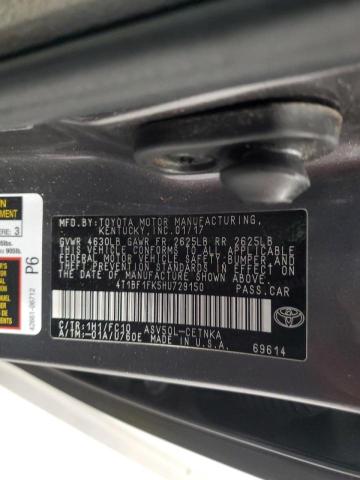 Photo 10 from auction – 2017 TOYOTA CAMRY LE with VIN 4T1BF1FK5HU729150