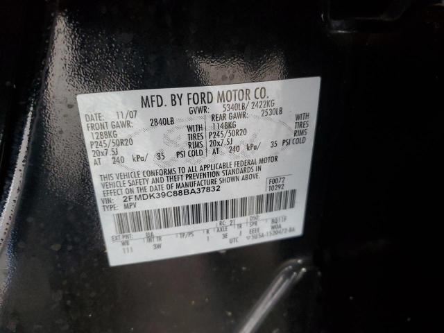 Photo 10 from auction – 2008 FORD EDGE LIMIT with VIN 2FMDK39C88BA37832