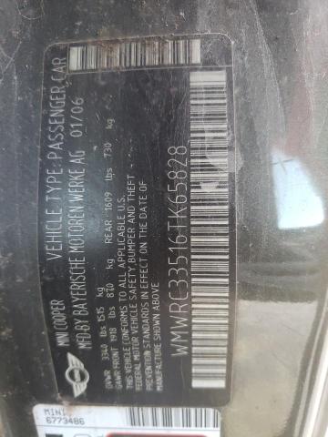 Photo 10 from auction – 2006 MINI COOPER with VIN WMWRC33516TK65828