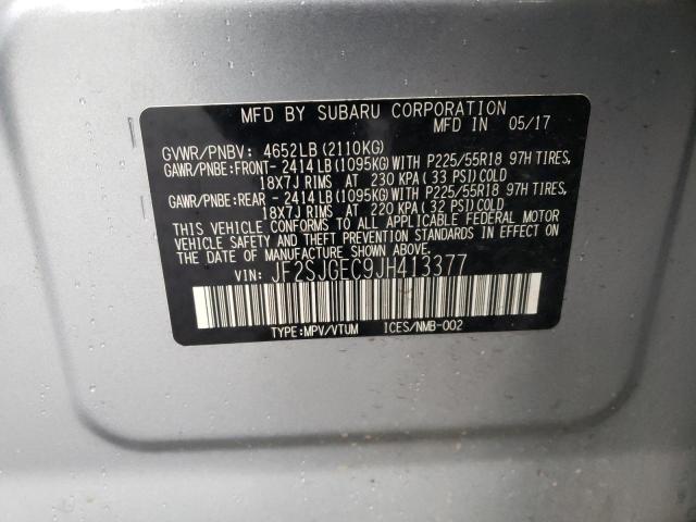 Photo 10 from auction – 2018 SUBARU FORESTER 2 with VIN JF2SJGEC9JH413377