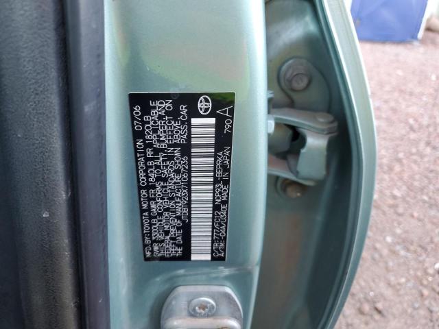 Photo 10 from auction – 2007 TOYOTA YARIS with VIN JTDBT923X71067236