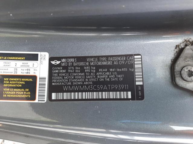 Photo 10 from auction – 2010 MINI COOPER CLU with VIN WMWMM3C59ATP93911