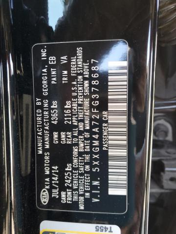 Photo 10 from auction – 2015 KIA OPTIMA LX with VIN 5XXGM4A72FG378687