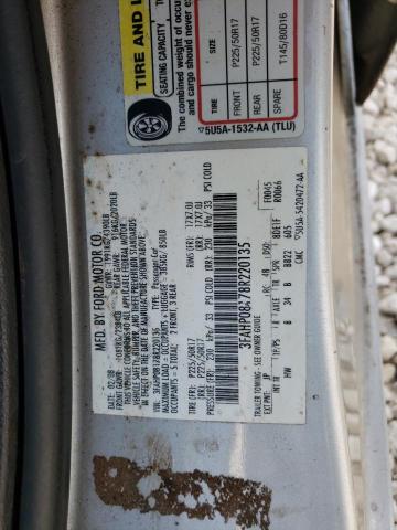 Photo 10 from auction – 2008 FORD FUSION SEL with VIN 3FAHP08178R220135