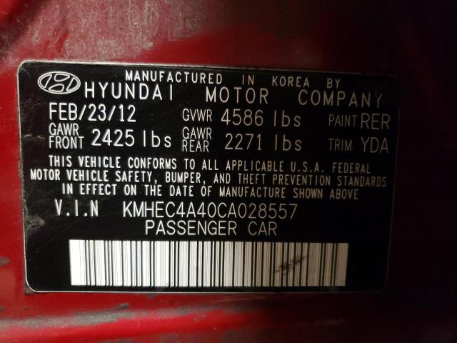Photo 10 from auction – 2012 HYUNDAI SONATA HYB with VIN KMHEC4A40CA028557