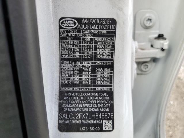 Photo 10 from auction – 2020 LAND ROVER DISCOVERY with VIN SALCJ2FX7LH846876