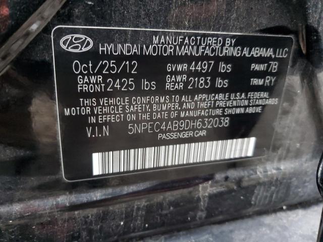 Photo 10 from auction – 2013 HYUNDAI SONATA SE with VIN 5NPEC4AB9DH632038