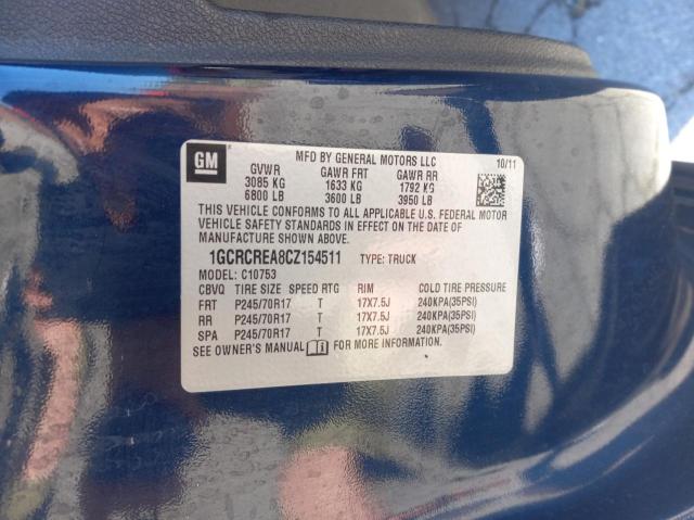 Photo 10 from auction – 2012 CHEVROLET SILVERADO with VIN 1GCRCREA8CZ154511