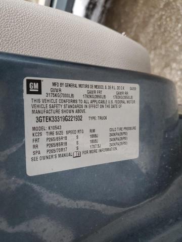 Photo 10 from auction – 2009 GMC SIERRA K15 with VIN 3GTEK33319G221932