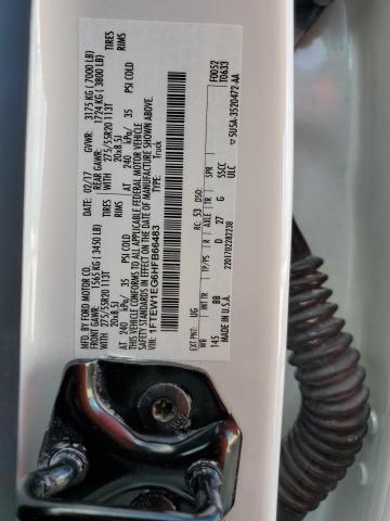 Photo 10 from auction – 2017 FORD F150 SUPER with VIN 1FTEW1EG6HFB66483